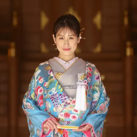 五十鈴川沿いでの和装前撮り｜伊勢フォトプラン